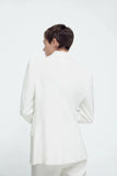 Kukombo Women Autumn New Fashion Double Breasted Slim Blazer Coat Vintage Long Sleeve Pockets Female Outerwear Chic