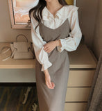 Christmas Gift New S Xl Spring Autumn 2 Piece Suit Sleeveless Vintage Women Dresses Female Girls Dress Suits Robe Femme Vestido Sell Separately