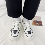Kukombo Women Sneakers Kawaii Lolita Japan Anime White Sports Shoes Flat Platform Running Casual Korean Trainers Spring Fashion Autumn