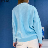 Christmas Gift autumn winter oversize thick mink cashmere sweater poullovers women batwing sleeve 2021 female casual warm fur sweater jumper