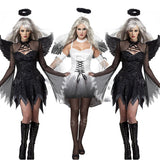 Halloween Kukombo Halloween Carnival Cosplay Costumes For Women Adult Demon Scary Devil Angel Party Disfraz Funny Playsuit Ghost Bride Dress
