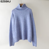Christmas Gift autumn Winter casual cashmere oversize thick Sweater pullovers Women 2021 loose Turtleneck women's sweaters jumper