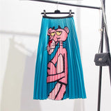 Christmas Gift Marwin 2019 Spring Autumn New-Coming Printing Cartoon Pattern High Street Europen Style Women Skirts High Elastic Quality Skirts