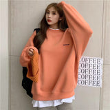 Christmas Gift 2021 spring and autumn new splicing Pullover fashion Korean thick and thin women's Sweatshirt Navy Gray Black Pink women's Hoodi