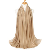 Christmas Gift New Femme Hijab Scarf Muslimen Head Wraps Women Solid Cotton Shawls Pashmina Scarves Foulard Bandana High Quality