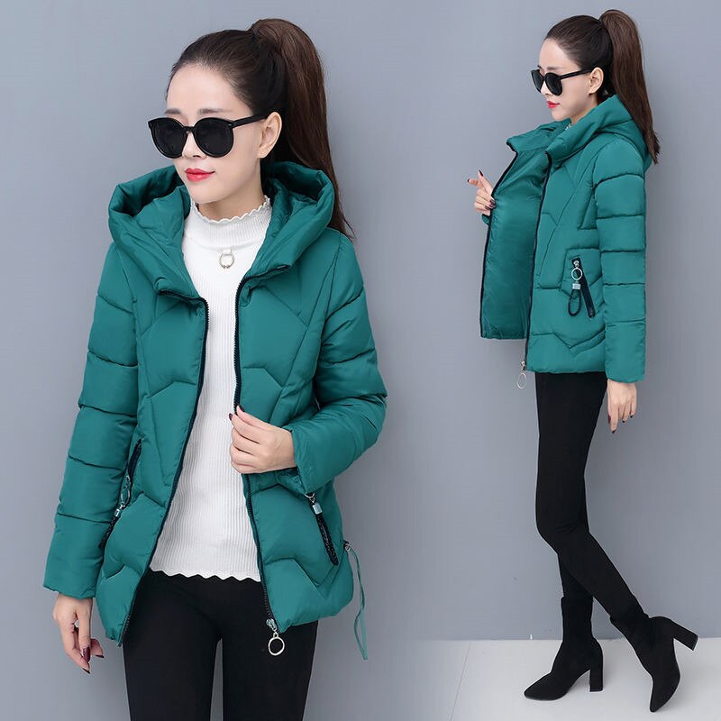 Christmas Gift 2021 Winter Jacket Women Coats Hooded Jackets Parkas Thick Warm Cotton Padded Female Loose Short Coat Outwear Plus size 4XL P820
