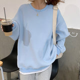 Christmas Gift New 2021 Spring Autumn Women Sweatshirts Pullovers Oversized Fashionable Korean Pop Jumper Thicken Lady Tops SS1293