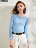 Christmas Gift winter clothes Knitted woman sweaters Pullovers spring Autumn Basic women's jumper Slim women's sweater cheap pull long sleeve