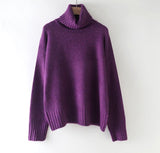 Christmas Gift autumn Winter casual cashmere oversize thick Sweater pullovers Women loose Turtleneck women's sweaters jumper
