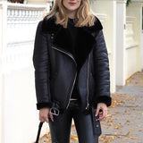 Christmas Gift Ailegogo Autumn Casual Faux Leather Jackets Women Winter Sashes Zipper Streetwear Biker Motorcycle Girls Coat Female Outwear