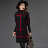 Christmas Gift 2021 New Autumn Women Sweaters Pullovers Winter Warm Long Sleeve Casual Knitted Sweater Dresses Vestidos R1060