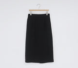 Christmas Gift Solid Black Brown Mid Calf Women Skirt Vintage Spring Summer Straight  Mi-long High Waist Girls skirts Femininas winter women