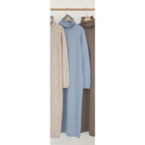 Christmas Gift BGTEEVER Casual Thicken Warm Women Knitted Dress Full Sleeve Loose Turtleneck Female Sweater Dresses 2021 Autumn Winter Vestidos