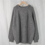 Christmas Gift 2021 New Winter Spring Women Sweaters Pullovers Hooded Minimalist Oversize Korean Style Elegant LadiesTops SW1268JX