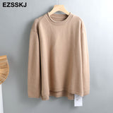 Christmas Gift Autumn Winter O-NECK oversize thick Sweater pullovers Women 2021 loose cashmere  turtleneck Sweater Pullover female Long Sleeve
