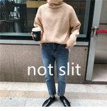 Christmas Gift New Women Sweater Pullover Female Knitting Overszie Sweaters Long Sleeve Girls Loose Elegant Knitted Thick Outerwear New