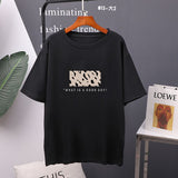 Christmas Gift Hirsionsan Leopard Printed T Shirt Women 100% Cotton Oversized Gothic Graphic Female Soft Tops Harajuku Loose Cusual Tees Ladies