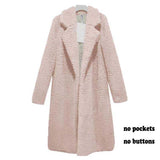 Christmas Gift 2021 Autumn Long Winter Coat Woman Faux Fur Coat Women Warm Ladies Fur Teddy Jacket Female Plush Teddy Coat  Outwear