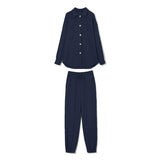 Christmas Gift Yiyiyouni Single Breasted Flocking Winter Jacket and Pants Two Piece Sets Women Oversize Warm Coats Female Fleece Pants 2021