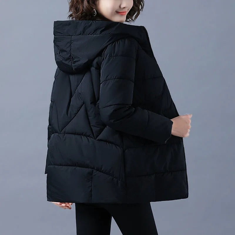 Christmas Gift 2022 New Women Winter Jacket Long Warm Parkas Female Thicken Coat Cotton Padded Parka Jacket Hooded Outwear Plus Size 4XL