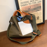 Kukombo Large Capacity Canvas Women's Bag Female Big Crossbody Shoulder Bags Shopper 2022 Fashion Casual Travel Handbags Women Tote