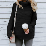 Christmas Gift Autumn Winter Turtleneck Women Long Sleeve Turtle Neck Women Knitted Green Sweater Women's Jumper Pullovers Sweaters for women