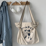 Kukombo Women's Tide Shoulder Bags 2022 New Style Large Capacity Canvas Bag Women's Single Shoulder Korean Personalized Yoga Travel Bag
