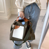 Kukombo Large Capacity Canvas Women's Bag Female Big Crossbody Shoulder Bags Shopper 2022 Fashion Casual Travel Handbags Women Tote