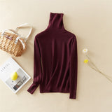 Christmas Gift Marwin New-Coming Winter Tops Solid Button Turn-down Collar Pullovers Female Thick Turtleneck Knitted High Street  Women Sweater