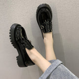Kukombo sweet lolita Mary Jane shoes women Solid Loafers Zapatos De Mujer 2022 Casual Women Slip on Round Toe Platform Shoes low heels K39