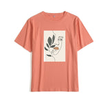 Christmas Gift Hirsionsan Gothic Graphic T Shirt Women 2021 Summer New Oversized Cotton Tees Casual Aesthetic Character Printed O Neck Tops