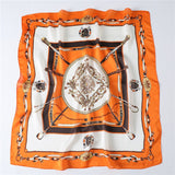 Christmas Gift 2021 New Brand Silk Scarf Women 70x70cm Square Neck Scarves Small Foulard Bandana Luxury Designer Shawls High Quality for Lady