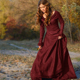 Halloween Kukombo Halloween Cosplay Victorian European Medieval Renaissance Court Women Dresses Embroidery Solid Color Prom Elegant Female Outfits