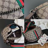 Luxury Designer PU Waist Bags Women Fashion Chest Bag Wide Strap Belt Messenger Bags Women's Casual Travel Phone Pouch Clutch K41