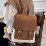 Kukombo New Women Designer Backpacks High Quality Leather Travel Backpack Sac A Dos Small School Bags for Teenage Girls Female Back Pack