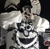 Kukombo Black Friday Sales Kawaii Anime Winter Women Hoodie Cute Cartoon Long Sleeve Casual Hoodie Oversized Sweatshirt Harajuku Tops Fashion Pullover