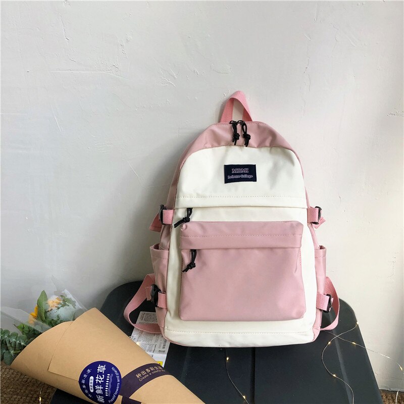 Kukombo Large Capacity Women Backpack Fashion Schoolbag Backpacks for Teenager Girls Female High School College Student Book Bags Female xj0809