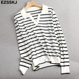 Christmas Gift cashmere spring  Striped T Shirt Short Sleeve Women summer loose o-neck T Shirt chic t-shirt Tee Shirt Female top