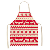 Linen Merry Christmas Apron Christmas Decorations for Home Kitchen Accessories Natal Navidad 2021 New Year Christmas Gifts