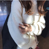 Christmas Gift Fall Winter Womens Sweaters Women Clothing Knitted Loose Sweater Knitting Wool Oversize Pullover Woman Sweaters Girls Thick