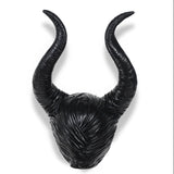 Halloween Kukombo Sleeping Curse Horn Headgear Maleficent Mask Cosplay Peripheral Halloween Props Maleficent Witch Horns Hat