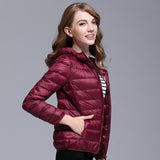 Christmas Gift Winter down jacket women coat warm Ultralight Hooded Jackets Long Sleeve Parka quilted coats Body warmer puffer jacket oversize