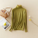 Christmas Gift Marwin New-Coming Winter Tops Solid Button Turn-down Collar Pullovers Female Thick Turtleneck Knitted High Street  Women Sweater