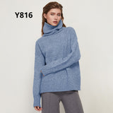Christmas Gift Autumn Winter Women Knitted Turtleneck Wool Sweaters 2021 Casual Basic Pullover Jumper Batwing Long Sleeve Loose Tops