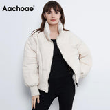 Christmas Gift 2021 Solid Color Fashion Winter Parka Women Long Sleeve Zipper Thick Warm Parkas Coat Casual Down Jacket With Pockets