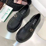 Kukombo sweet lolita Mary Jane shoes women Solid Loafers Zapatos De Mujer 2022 Casual Women Slip on Round Toe Platform Shoes low heels K39
