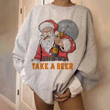Christmas Gift Christmas tops pullover  women's jacket streetwear pullover sweatshirt vintage 2021 women clothing oversized sweatshirts y2k met