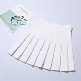 Christmas Gift High Waist Chic Women Pleated Skirt Preppy Style Female Mini Skirts Summer Harajuku Ladies Plaid Skirts Casual A-line Skirt