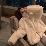 Christmas Gift High quality mink coat women's 2021 winter new lady Qian Xueli and young stand collar Rex Rabbit Fur women's winter fashion fur