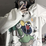 Kukombo Black Friday Sales Kawaii Anime Winter Women Hoodie Cute Cartoon Long Sleeve Casual Hoodie Oversized Sweatshirt Harajuku Tops Fashion Pullover